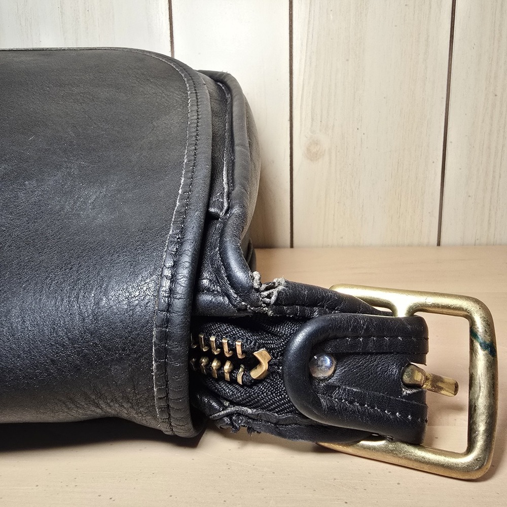 Vtg Coach Patricia's Legacy Crossbody Saddle Flap Bag 9951 Black Leather READ - Picture 9 of 16